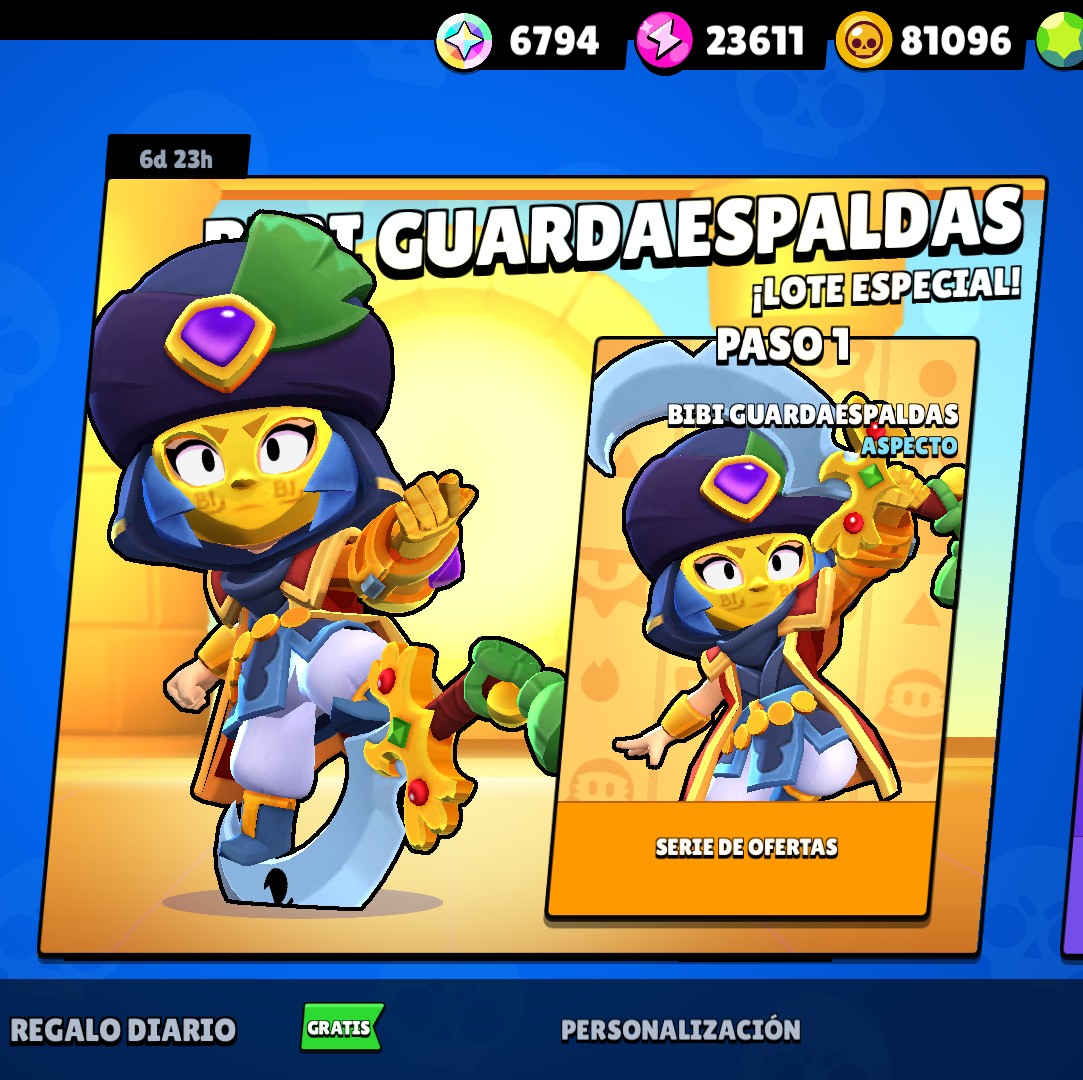 🔥👌ESTA SI ES UNA SKIN 

- Ha llegado la skin de Bibi guardaespaldas 

- 149 gemas o 5,000 blines y si que vale la pena está pedazo de skin 

#BrawlStars #bibi #skin