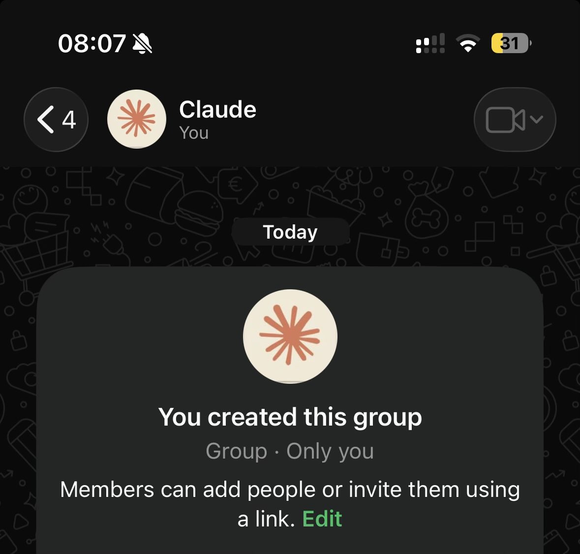 You know you love something when you create a WhatsApp group just for it.