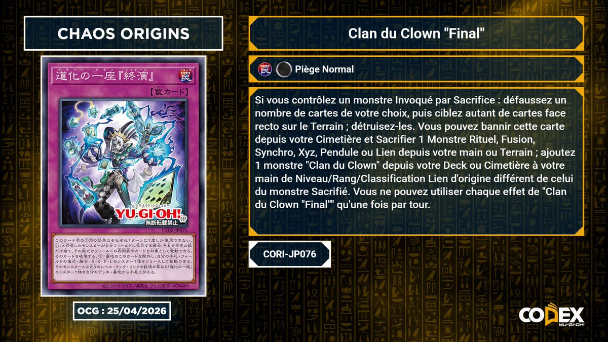 Codex Yu-Gi-Oh! tweet media