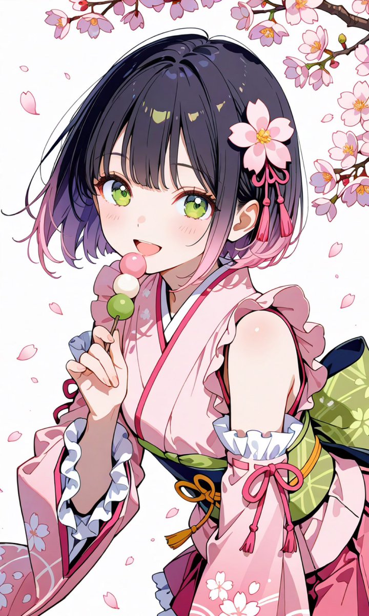 フォロワーさん300名到達おめでとうございます🎉
桜とお団子で企画に参加させていただきます🤍
#春のAI彩りフェス