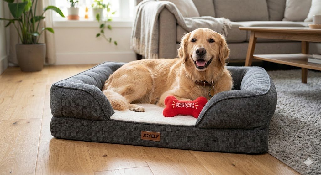 zensshop01's tweet image. Give your dog the gift of pain-free sleep! 🐶 Orthopedic memory foam &amp;amp; sofa comfort. Plus a FREE squeaky toy! 🦴

Shop now: amzn.to/4cxHMSz

#DogLovers #PetCare #DogBed