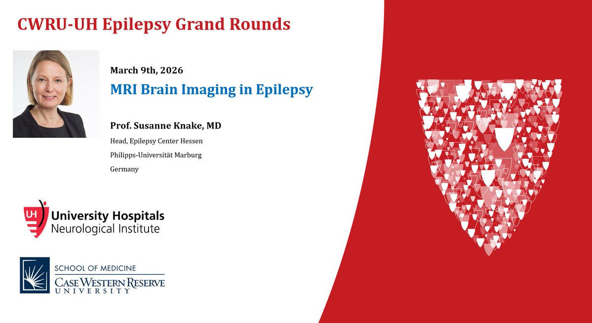 CwruEpilepsy's tweet image. Join us for #Epilepsy GR on Monday 8am US eastern with Prof. Knake from Marburg. Use this link to register for the webinar:
uhhospitals.zoom.us/webinar/regist…

#EpilepsySurgery #EEG #MRI #Neurology #NeuroX #Neuroradiology #Neuroimaging