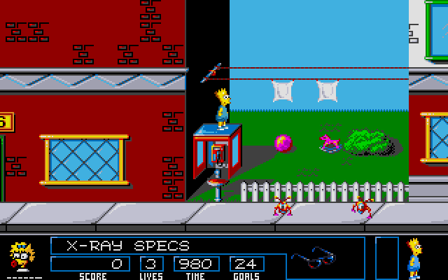 StevenMcGovern's tweet photo. @NoContextHumans Bart Simpson Vs. The Space Mutants #ImThatOld #Amiga500 https://t.co/p5Vtk5GOoE