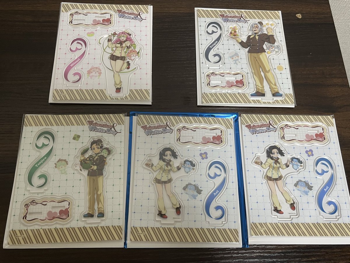 negimasun's tweet photo. 【交換/譲渡】鬼滅の刃 バレンタイン ホワイトデー VD WD アクリルスタンド アクスタ 

《譲》画像

《求》義勇アクスタ、定価(＋送料)
※蜜璃買取の場合、下段から一つお迎えください
※交換の場合、ご不快でなければ複数提供可能

8日明治村、都内手渡し、郵送

どうぞよろしくお願いいたします🙇‍♀️ https://t.co/s4emnkQIQ1