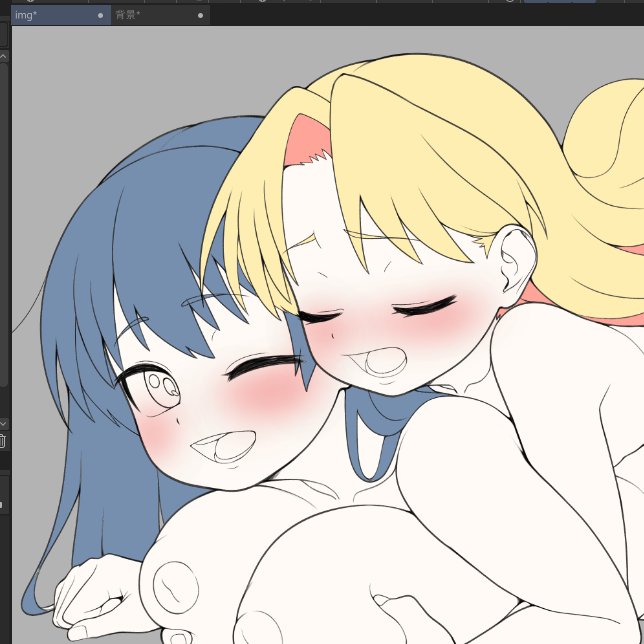 【近況/進捗】そこそこ進み申した。差分は5～6枚。背景も描かなきゃ……。