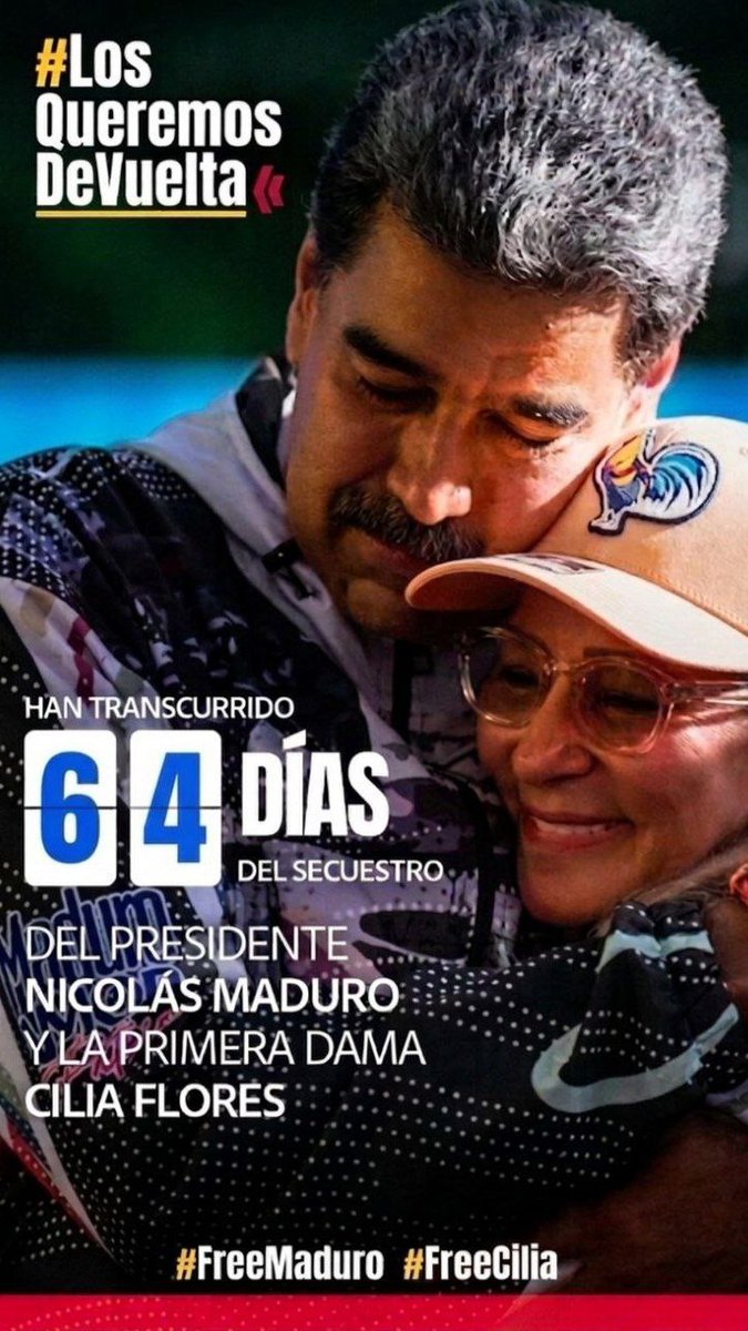 SaidubysB's tweet photo. 64 días de clamor popular. Tu pueblo te llama, te exige, te espera. No descansaremos hasta verte en casa, sano y salvo. Nosotros VENCEREMOS 👉🏽 ✌🏽 
#BringThemBack
#LosQueremosDeVuelta https://t.co/YXVmGuRBU8