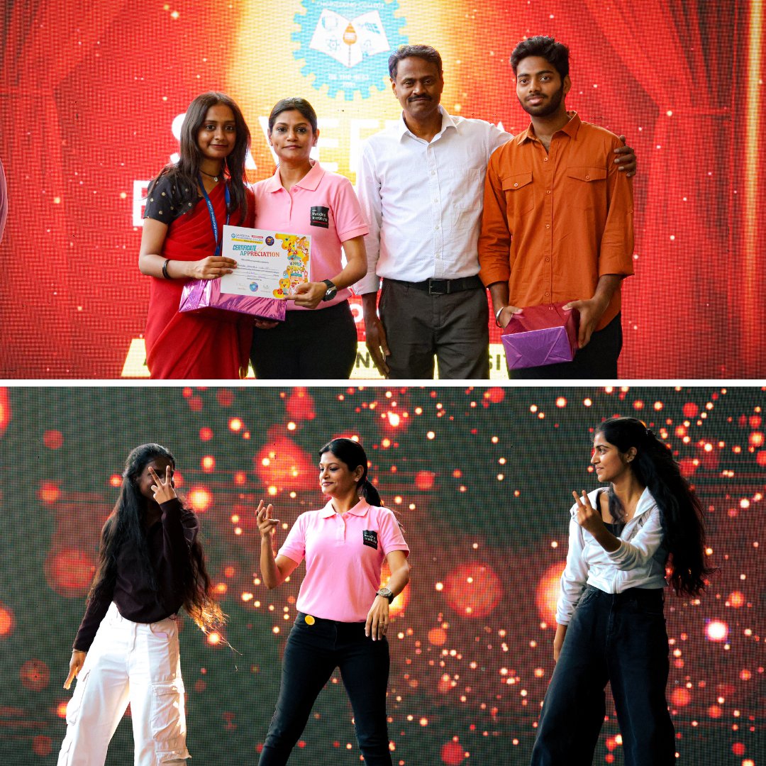 SaveethaSEC's tweet photo. 🏆 Celebrating Talents at Celanza’26!
::
🎉 The Valedictory Ceremony honoured outstanding performers across Celanza '26's cultural events.
::
 From dance and music to creativity and style, students showcased remarkable talent—making the celebration unforgettable at SEC. https://t.co/QwPH4cukEi