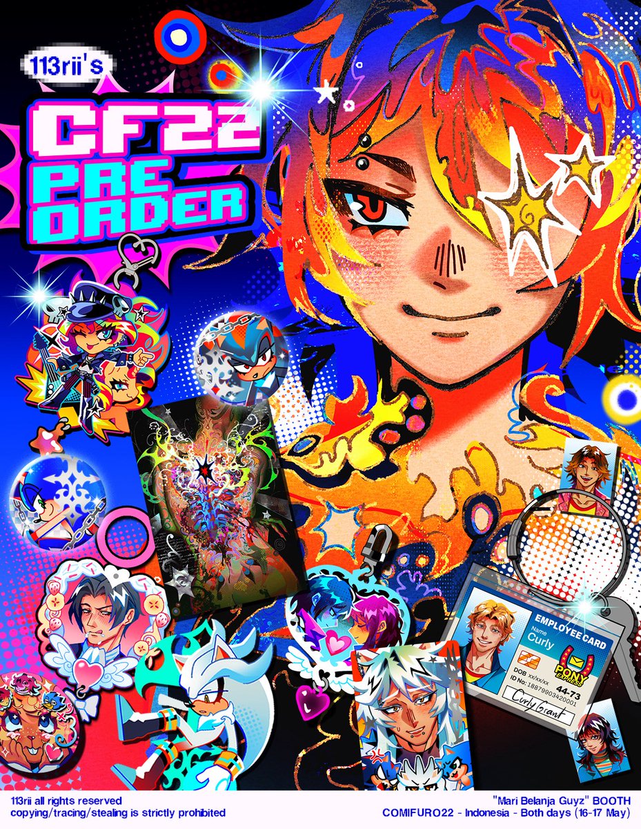 113rii's tweet photo. (❤️+ 🔁 appreciated!)
113rii’s #CF22 PO OPEN!

📅  7- 14th march
📍 OTS day 1&amp;2
✉️  Avail for Mail/ 🌍 Global order
📢  GO please contact
🔵  Sonic, MLP, Delatarune, Mouthwashing, Ace Attorney, Original

🛒 https://t.co/QpYegfr53b

Thank you! <3
#Comifuro22 #CF22catalogue https://t.co/aQ4xhEtj90