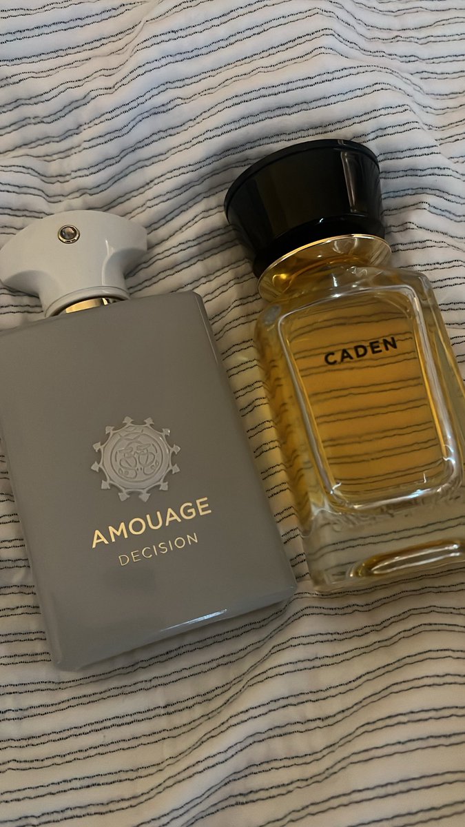 Today’s smell good combo 

Shout out to <a href="/Editimfon/">Ed</a> for putting me on decision + Caden. I’m about to terrorise my friends 🤸🏾‍♀️