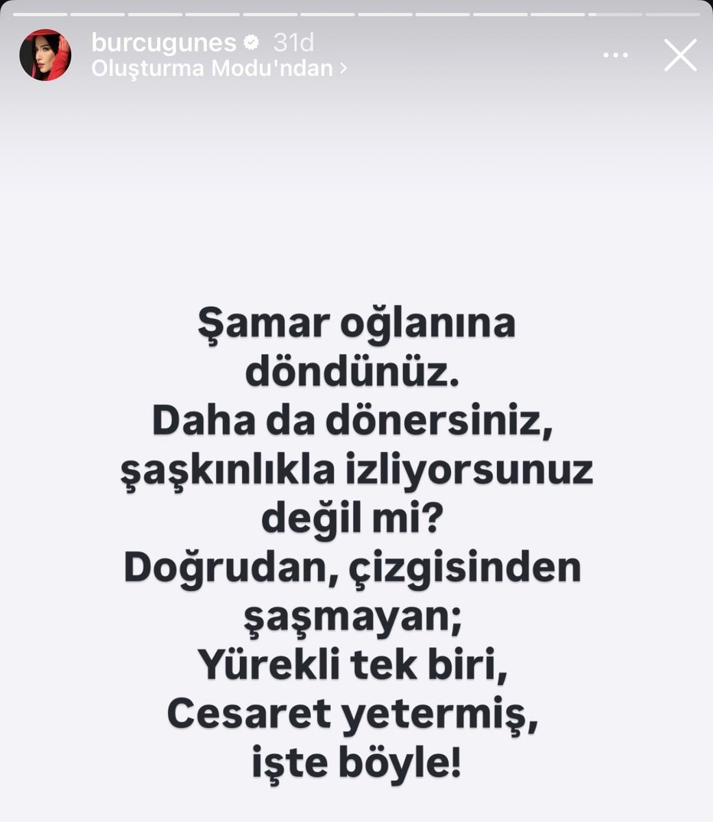 Burcu Güneş: Ah.. Meğer ne korkuyormuşsunuz benden. Şamar oğlanına döndünüz. Daha da dönersiniz. Şaşkınlıkla izliyorsunuz değil mi?

Valla ben aşırı şaşkınım Burcu