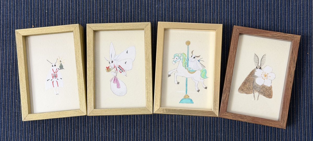 東京むし作品展に行ってきました。
ツカナ制作所さんの作品はやっぱり可愛くて本日も捕獲！春だから桜🌸を抱えるふわふわちゃん。
ランダムなサンクスカード、いずれも鮮やかでカッコ良い！
 #ツカナ制作所