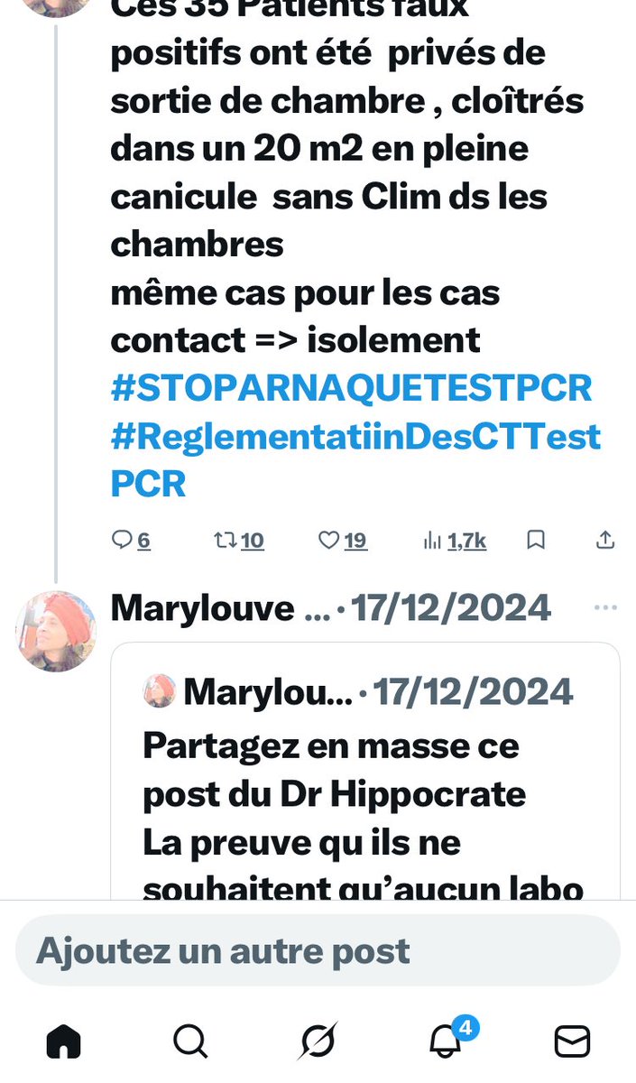 Jeannemarie1309's tweet image. Quelle épingle ce post de @Grok sur son profil 
Des vies seront sauvées pour la prochaine pseudo pandémie de #TESTPCR à plus de 35Ct =+de 80% de faux positifs 
Elle n’a jamais su me dire quel était le nbre de CT au #Hcl