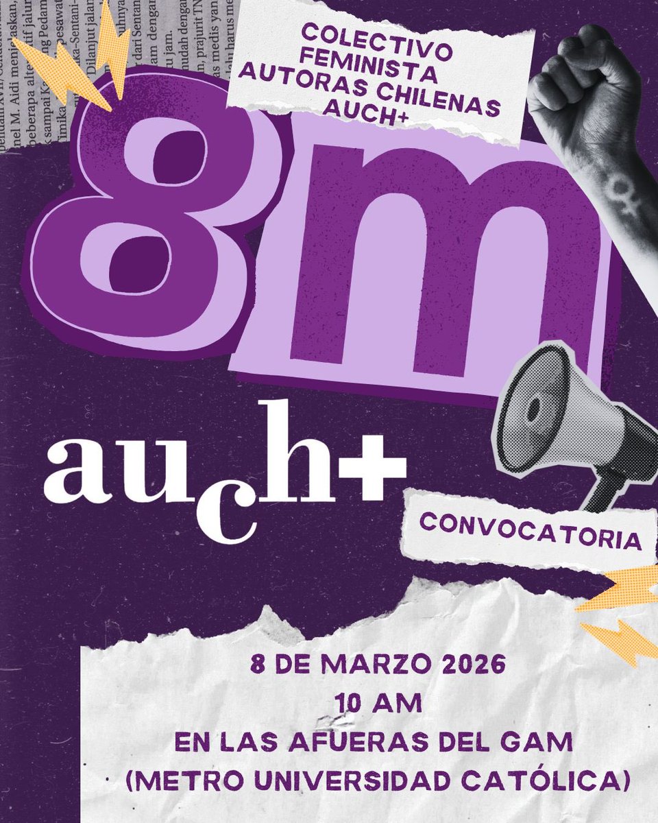 AutorasChilenas's tweet photo. Señoritas y señoronas, nos vemos mañana a las 10.00 frente al GAM para marchar juntas. 

“Somos muchas y no pueden olvidarlo” https://t.co/q9a5mC2Fsb
