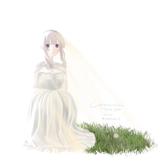 >【白・架・祝・幻】幽谷霧子さんのイラスト skebありがとうございました!