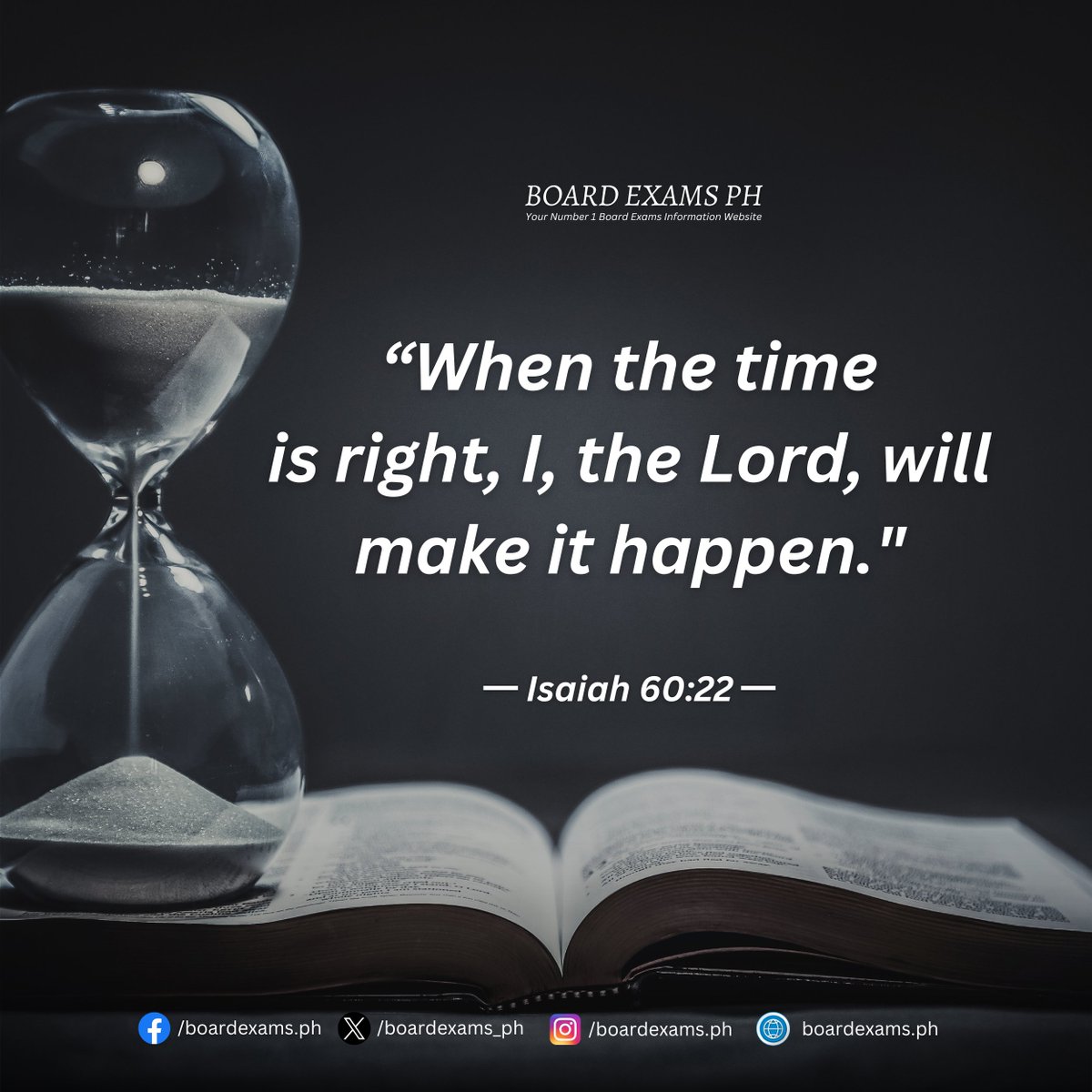 "When the time is right, I, the Lord, will make it happen." 🙏 #March2026CSEPPT