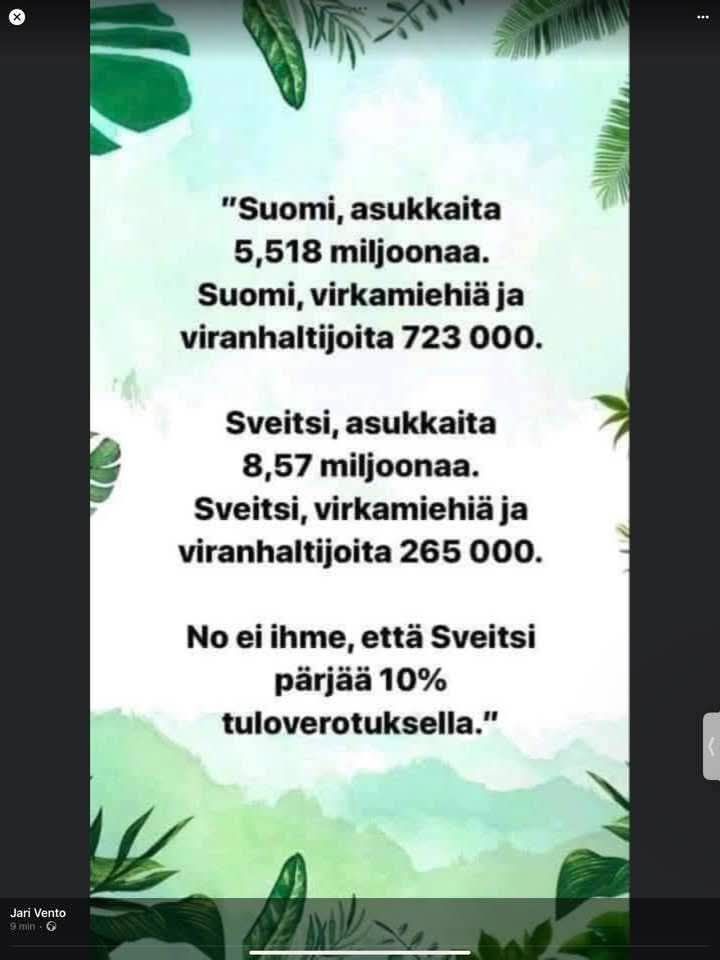 Sture Fjäder, KTM,VTK I Politiikan keskustelija I tweet media