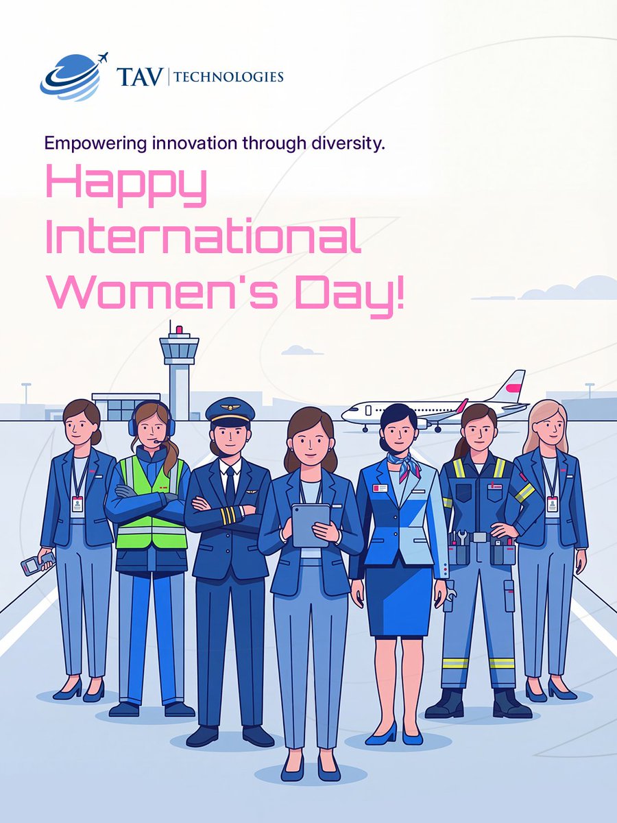 TAVTechnologies's tweet photo. Today, we celebrate the visionary women who are shaping the future of aviation technology and driving excellence at every level of our journey, as we continue to bridge distances and innovate for a seamless world. Happy International Women’s Day!

#TAVTechnologies https://t.co/mrcItA8vXp