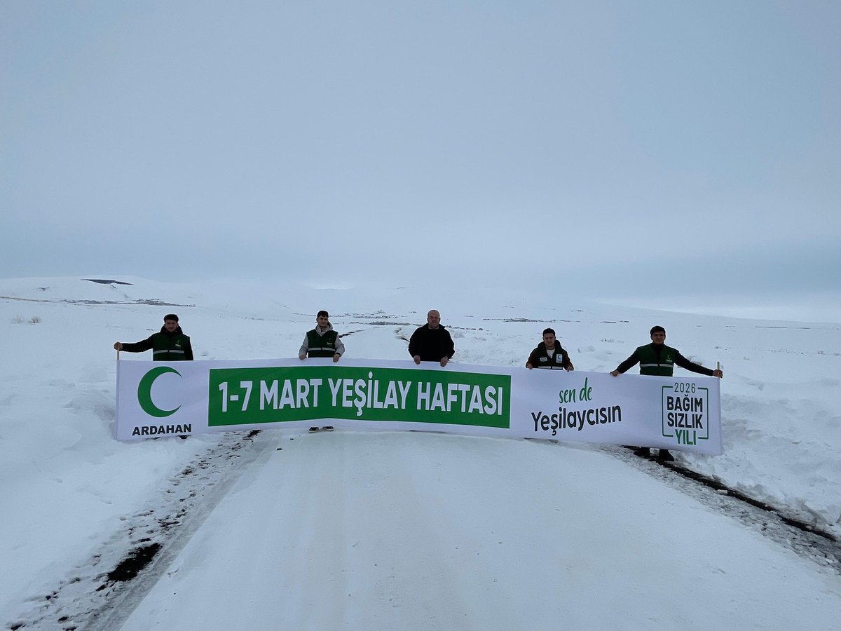 Yeşilay Haftası kapsamında, Türkiye Yeşilay Cemiyeti Ardahan Şubesi olarak Şube Başkanımız Tolgay Gökdemir ve Genç Yeşilay gönüllülerimizle birlikte ilimizde farkındalık oluşturmak amacıyla pankart açma etkinliği gerçekleştirdik.