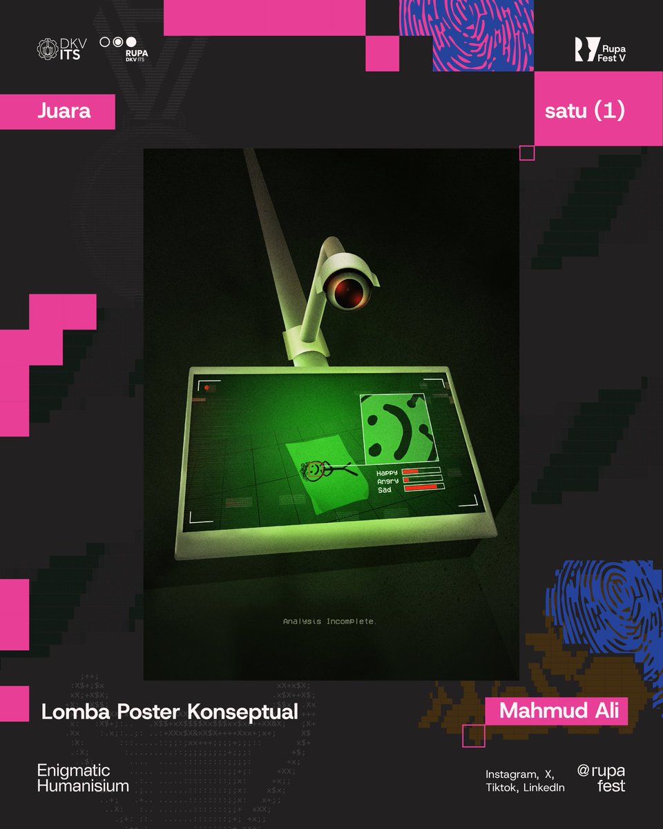 RupaFest's tweet photo. Selamat untuk para pemenang yang telah menjadi juara pada
Poster Lomba Konseptual Rupafest
V🥳🥳 https://t.co/3DVXdtNbJT