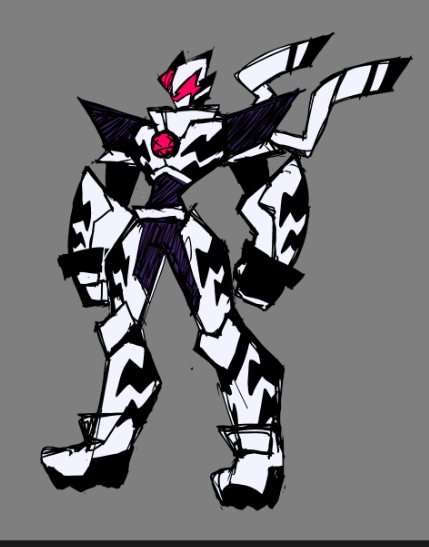 rottingsoup's tweet photo. a sort of final design for blazing white tiger https://t.co/yUyqdR190O