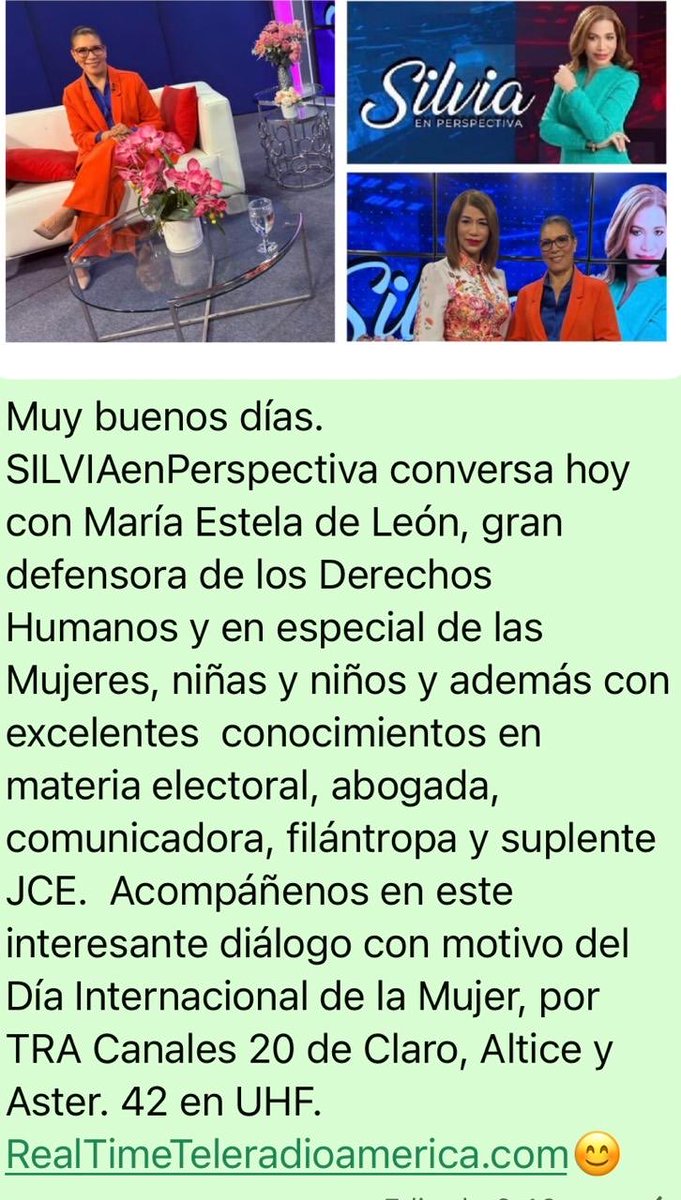 Silvia García (@silviagarciadip) on Twitter photo 