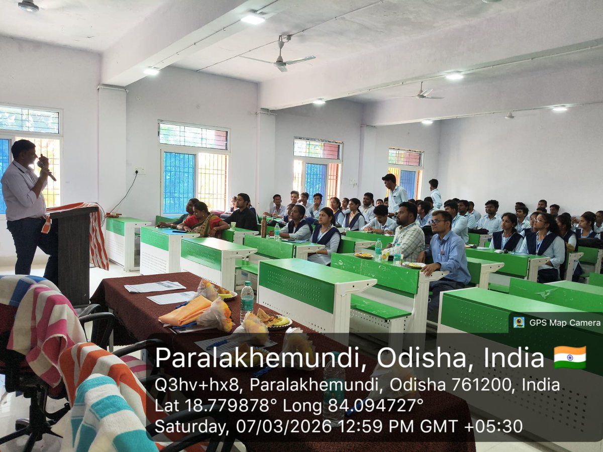 #Seminar on “AI-Driven Adaptive Learning System”,
#Organised by the Department of Computer Science in collaboration with IQAC 
#Resource person - Prof. Pradeep Kumar Mahapatra, Department of Computer Science, AITAM, Tekkali, A.P.
<a href="/DHE_Odisha/">Higher Education Department, Govt. of Odisha 🇮🇳</a> <a href="/DM_Gajapati/">Collector Gajapati</a>