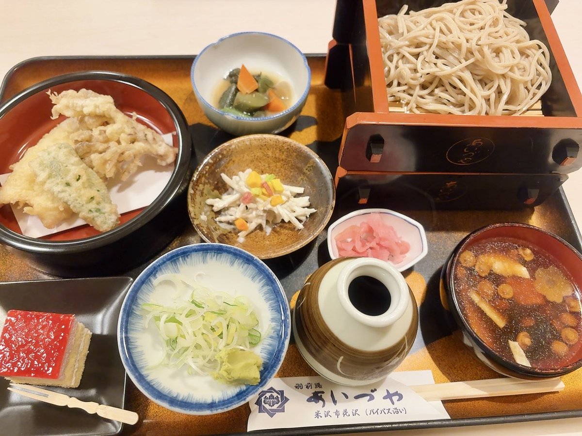 ka_ran0101's tweet photo. 羽前路そば処 あいづや
⁡
 ・女子蕎麦セット
⁡
 やまがた女子蕎麦 始まりましたね⸜(*ˊᗜˋ*)⸝
⁡
 #山形県米沢市 
  #やまがた女子蕎麦2026 
   #男性も食べられます https://t.co/k1C3qXrakn