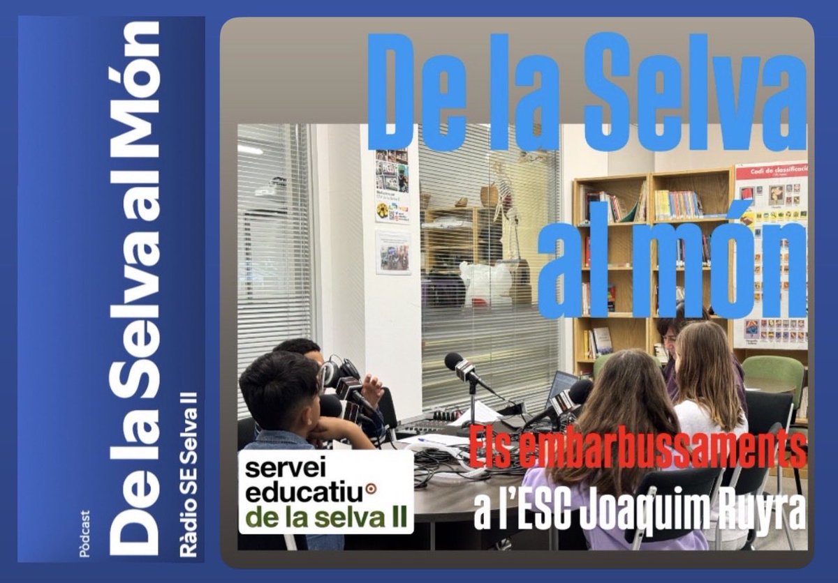 se_selva2's tweet photo. Ens travem la llengua! #aulaacollida de l’ESC Joaquim Ruyra ha revolucionat l'escola amb un repte majúscul: els embarbussaments! 
Acompanyeu-nos en aquesta estona tan divertida on els alumnes de la Vila ens expliquen el seu projecte. Escolta'l aquí! 🔗 https://t.co/FCQuKEp7WJ https://t.co/BFxaGw3ExN
