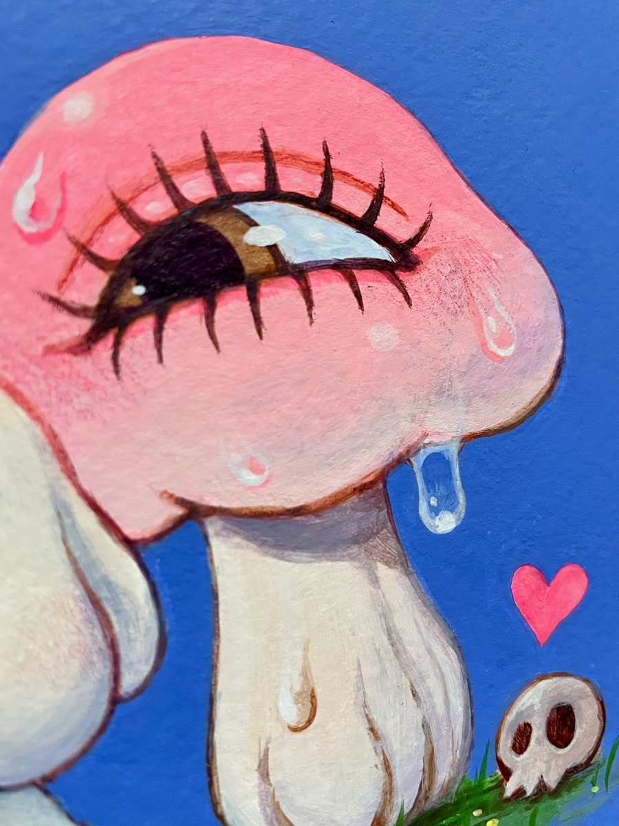 Almacan_I's tweet photo. 久しぶりにぬめこちゃん描いたらめちゃキモくなって笑った　かわいい🍄 https://t.co/FiAAcaYozi