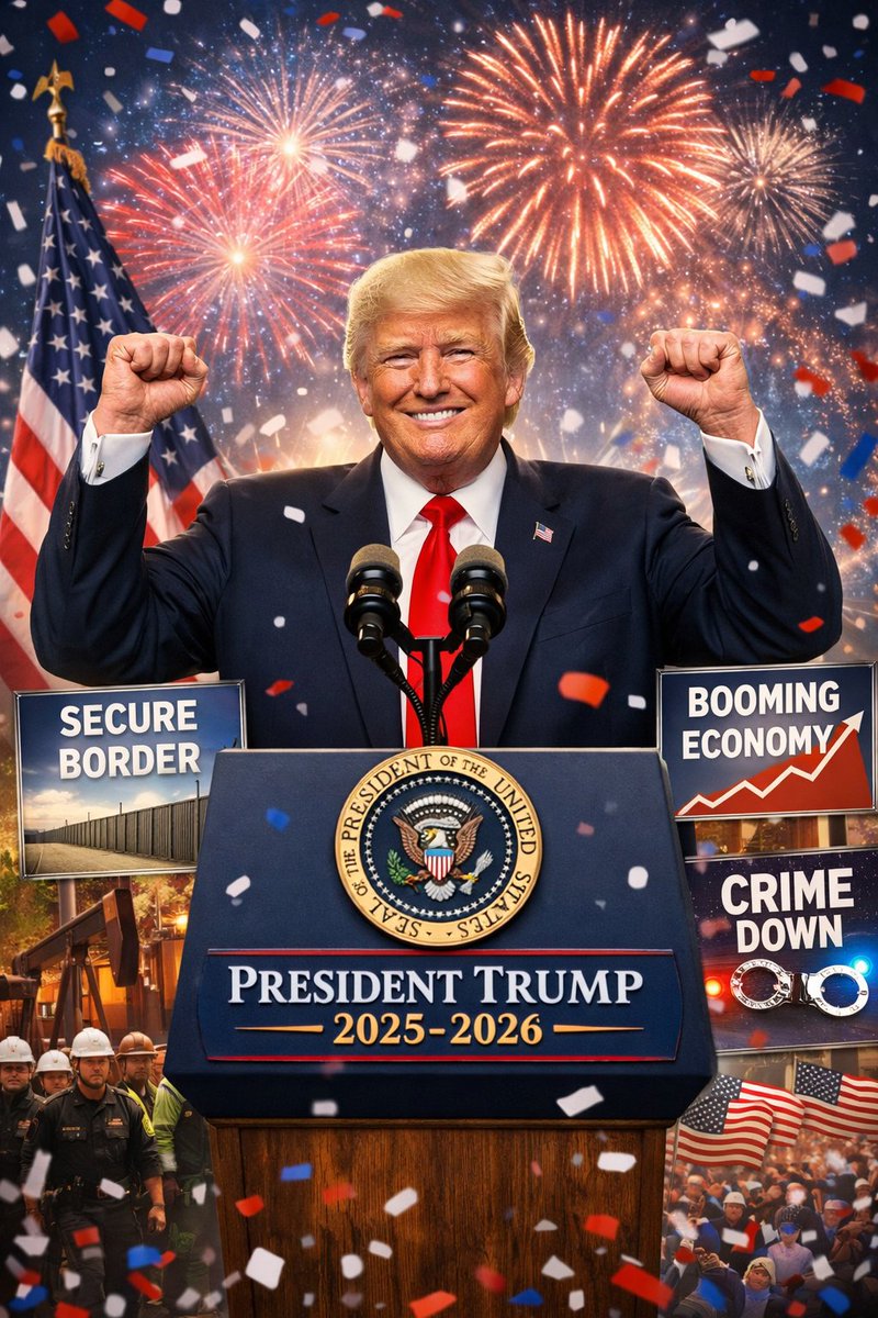 🚨Trump’s first year back in office.🚨

1. Achieved negative net migration in 2025.

2. Removed more than 2.6 million illegal aliens through deportations and voluntary self-departures.

3. Carried out over 650,000 arrests, detentions, and deportations of illegal aliens.

4.