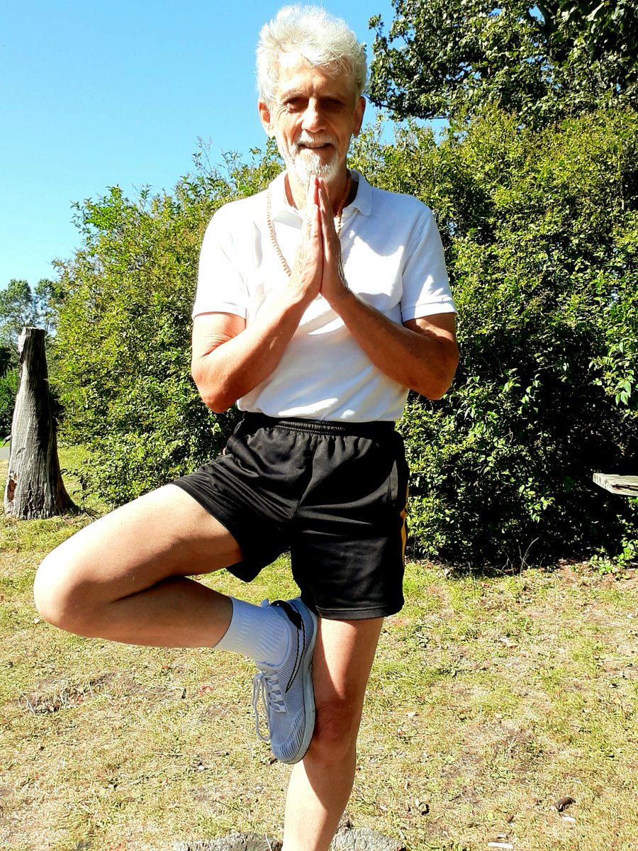 fearlessyogi's tweet photo. Re: THE WAY OF THE FEARLESS YOGI - 

Reviews/social proof include:

❝ Wonderful... This book is brilliant...
Gold dust. Everyone would benefit from reading it. ❞
- Dr Gabriella Day MBBS: GP, Homeopath, and Author.

❝ Yogi John is someone I can trust with my life...
You will receive much more than you can imagine. ❞
- Mr Sunny Job: Hypnotherapist and advancing Yogi.

Just a couple of examples - more on the website: 

👉 https://t.co/bpKM3y8tcW . 

Your discount coupon code as an X follower - 
(honour system applies - I won't be policing this!)

is FYSAVE5: reduces the price from $12 to just $7. 

~

If you're wondering what on earth I'm up to, 
in this daft looking photo you see below here?,| 

It's my way of combining the famous 'Namaste' 
anjali mudra, to thank you for your attention today, 

and letting you know I'm still no pushover, 
even in my 70s, and while standing on just one leg! 😉

Namaste. 🙏

❤️,

Yogi John. 🕉️