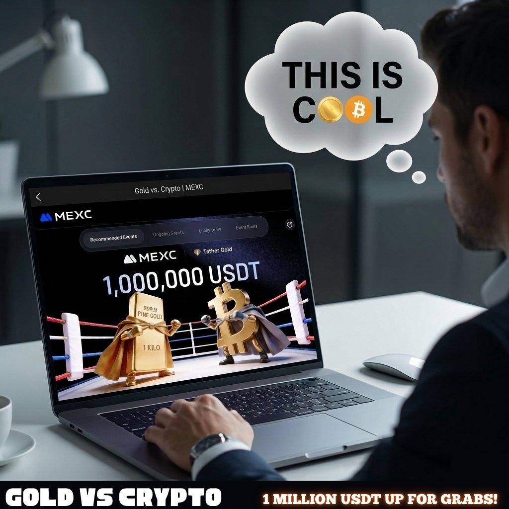 Unyime1312044's tweet photo. It is a great time to be a trader when you have these kinds of opportunities and rewards all in one place. 
It is actually pretty cool to see gold and crypto finally trading in the same spot. @MEXC_Official  is building a real bridge here, letting us trade traditional safe havens and digital assets together without any of the usual  complexity.

The zero-fee trading on $BTC and $XAUT is a huge win because it keeps more money in your pocket. When you add in the 600% APR staking and the quick prediction games, it really becomes a multi-earning powerhouse. 
It is not often you see a $1,000,000 event that makes it this easy to grow your bags while following the market.

Having everything in one ecosystem just makes sense for anyone trying to navigate the market right now. 
It is a solid setup that rewards you for just being a smart trader.
#TradeWithMEXC