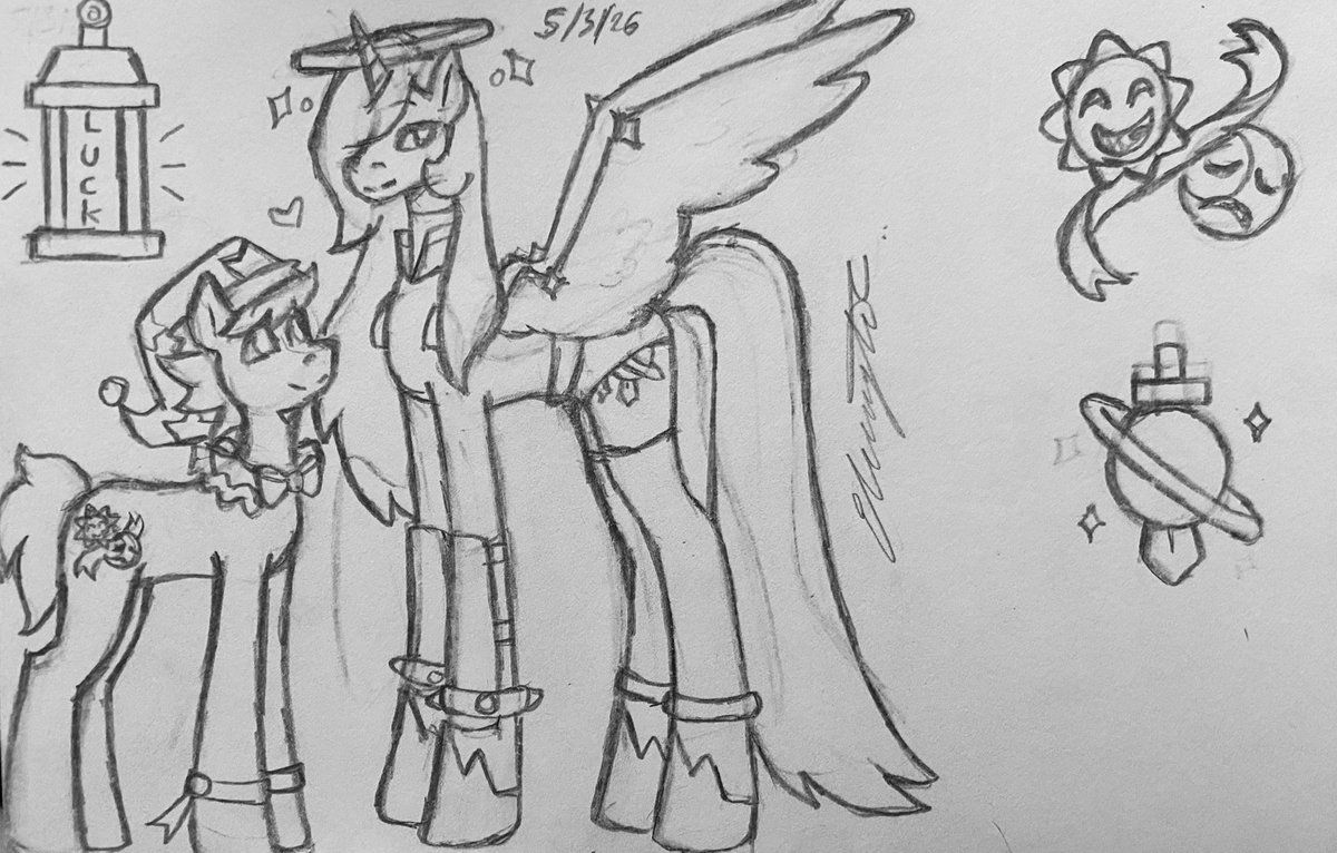 LanternLuck's tweet photo. Pony Eclipse and Saturn
Idk what possessed me but I really wanted to draw them as ponies
Reminds me of that one meme of shining armour and Cadence
#Teass #eclipseandsaturnshow #TeassEclipse #TeassSaturn https://t.co/yJUqcEOqkj