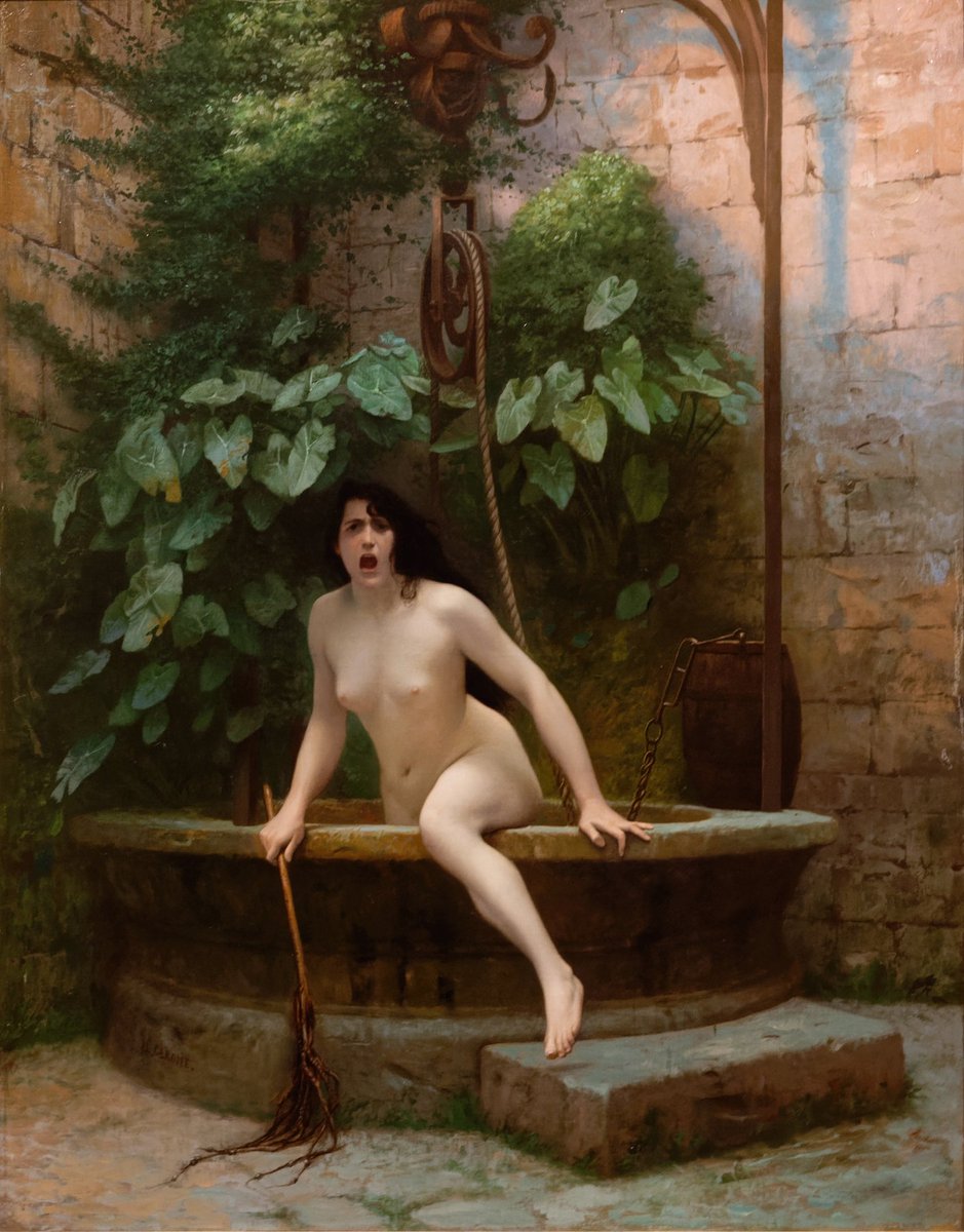 Truth Coming Out of Her Well to Shame Mankind, by Jean-Léon Gérôme (1896)