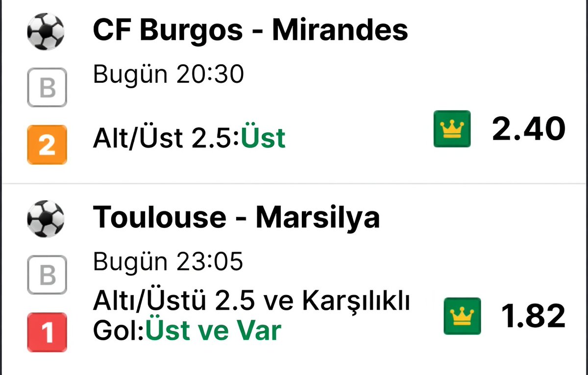 UnderMindTR's tweet photo. GÜNÜN ŞAMPİYON KUPONU 🏆

Özellikle Marsilya maçının tablosu çok ilginç, net sürprizler çıkıyor. Yalnızca görmek isteyenler favlasın https://t.co/joi1CmxqX3