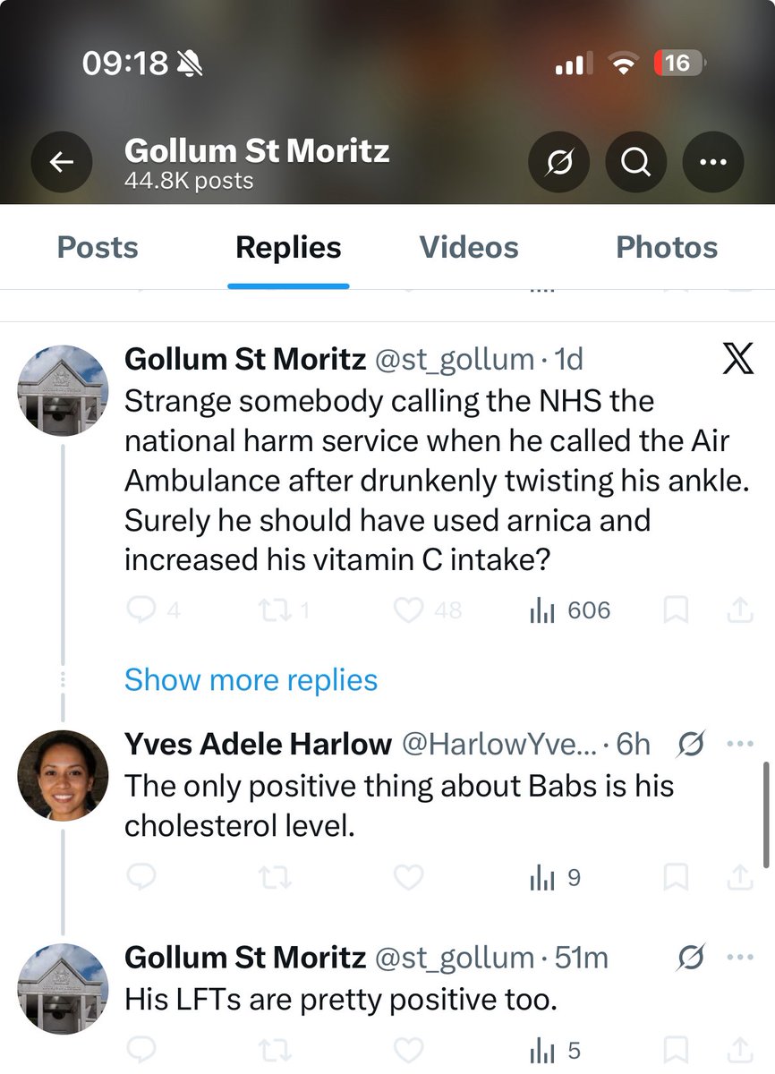 CartlandDavid's tweet image. And the bully continues. Colin Harriman of Sherwood foundation trust. @st_gollum what sad lives one must lead. A practicing NHS ODP.