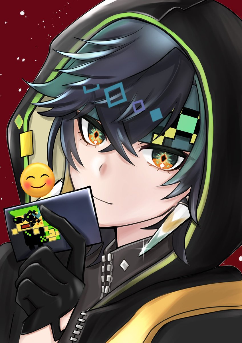 私がレイヤーの整理が下手で多いだけなんだ…でも細かく分別すると、こういう差分ができて楽しいなぁって思う。(怪盗のマスク無しver.)

でも怪盗はマスクあった方がいいね☺️💦

サイン書くの忘れて顔文字すまぬぅ