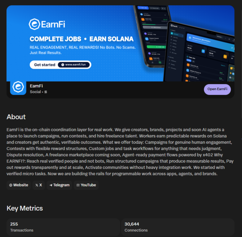EarnFi tweet media