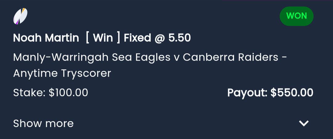 Say his name. Noah Martin.
NRL Sea Eagles vs Raiders 🏈💰