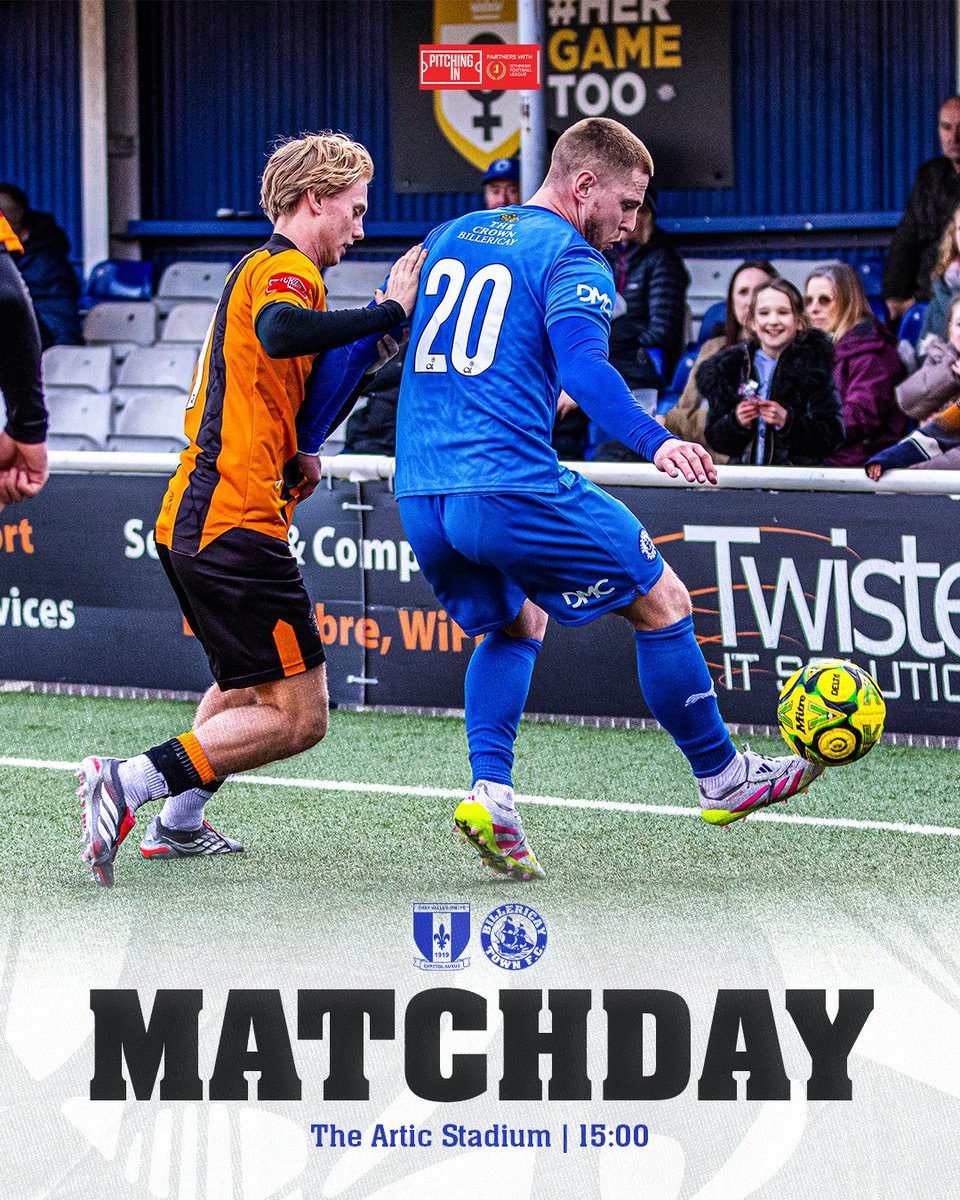 This afternoon, we'll be looking to make it 10 league wins from 11 games when we play <a href="/CrayValleyPM/">Cray Valley (PM) FC</a> at the Artic stadium. We look forward to your fabulous continuing support.
See you there. 👀💙⚽️