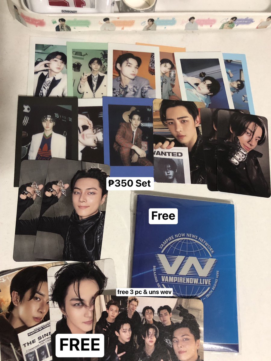 wts enha ₱350 set (17 pcs )

— Super sale napooo huhu if we divided it would be 21 each nalang po 

— Payo only super sale napo kasi 

— Mod: jnt mop: gcash 

— Ship po agad bukas 

— loc: pampanga 

— for proofs x:#harucarts sa ig,tiktok: <a href="/luvharuswzz/">⋆˚࿔ Haru ⋆. 𐙚 ˚</a>