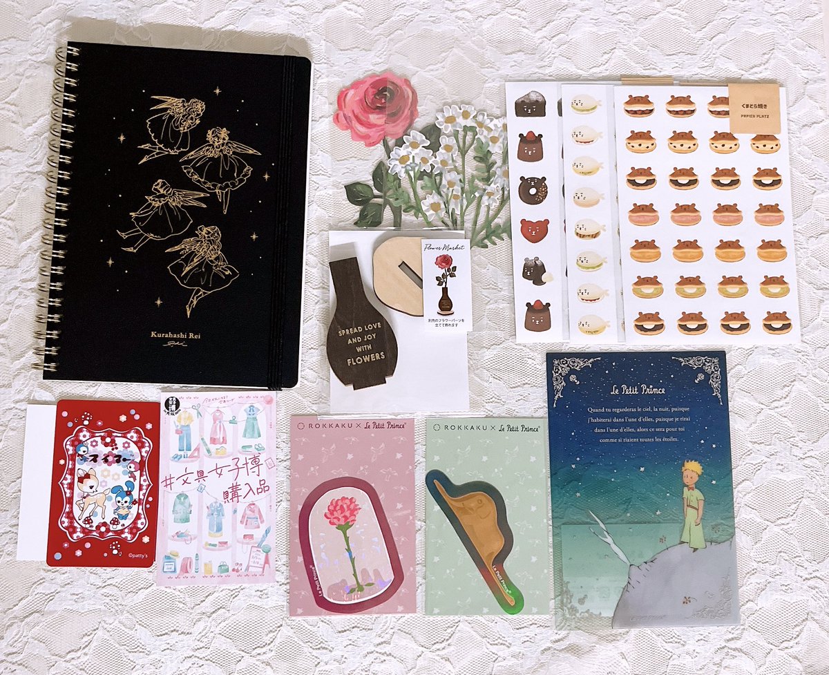 violette_lune's tweet photo. 友達が誘ってくれて2年ぶりに行ってきた🥀
プリントするやつ欲しくなった！！！

#文具女子博購入品 https://t.co/aDIImdt0Uu