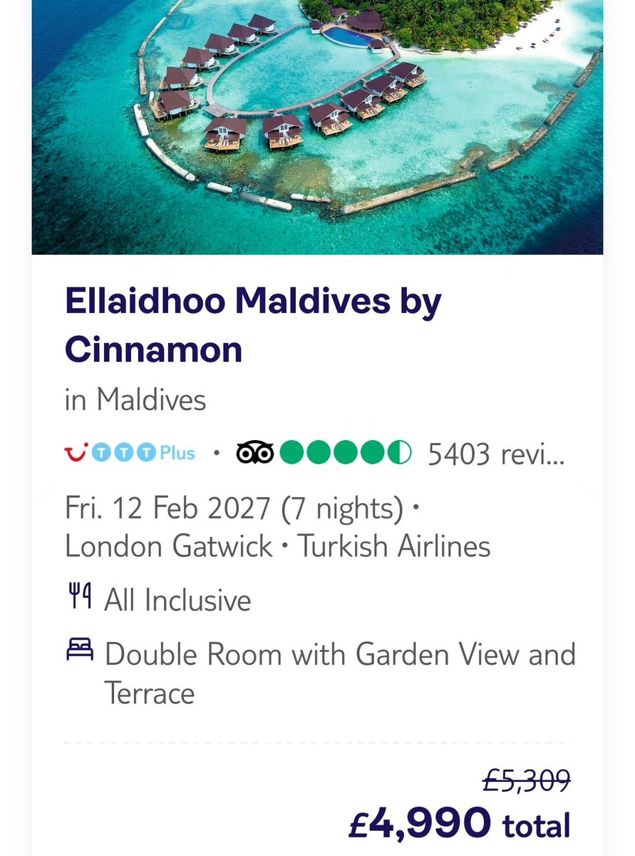 MgcYour's tweet image. Already booked 3 holidays for 2026 now looking into February 2027 👀
#wintersun