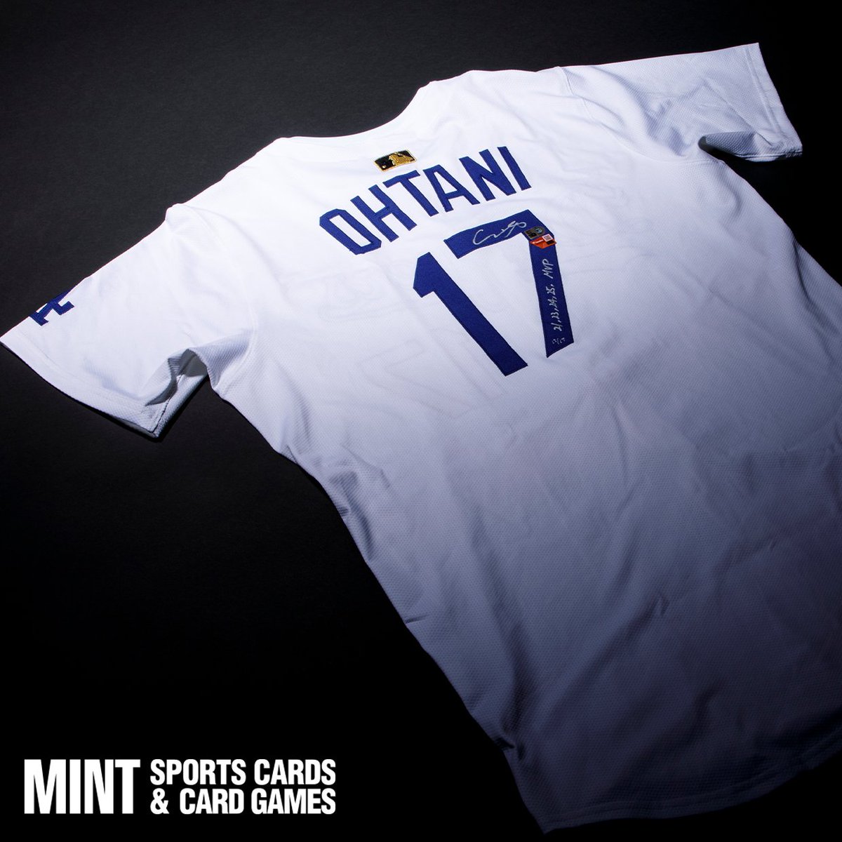 MLBタイ・カップ　直筆サインカット 本日より🌱】MINT SPORTS ART COLLECTION #大谷翔平 選手の直筆サイン