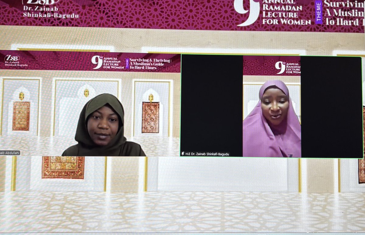 DR ZAINAB S BAGUDU RAMADAN LECTURE 4 WOMEN tweet media