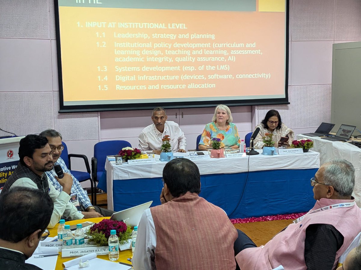 𝐃𝐚𝐲 𝟐 𝐨𝐟 𝐭𝐡𝐞 𝐂𝐨𝐧𝐬𝐮𝐥𝐭𝐚𝐭𝐢𝐯𝐞 𝐖𝐨𝐫𝐤𝐬𝐡𝐨𝐩 𝐨𝐧 𝐐𝐮𝐚𝐥𝐢𝐭𝐲 𝐀𝐬𝐬𝐮𝐫𝐚𝐧𝐜𝐞 𝐨𝐟 𝐎𝐧𝐥𝐢𝐧𝐞 𝐄𝐝𝐮𝐜𝐚𝐭𝐢𝐨𝐧 𝐡𝐞𝐥𝐝 𝐚𝐭 𝐈𝐆𝐍𝐎𝐔

#𝐈𝐆𝐍𝐎𝐔 #𝐍𝐀𝐀𝐂 #𝐎𝐧𝐥𝐢𝐧𝐞𝐄𝐝𝐮𝐜𝐚𝐭𝐢𝐨𝐧  #𝐀𝐜𝐚𝐝𝐞𝐦𝐢𝐜𝐋𝐞𝐚𝐝𝐞𝐫𝐬𝐡𝐢𝐩