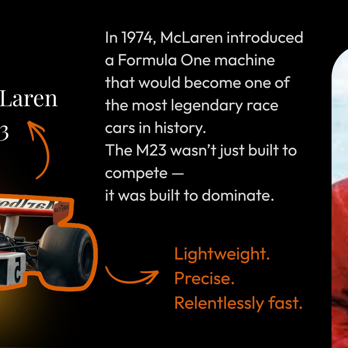 CypherWatches's tweet photo. 1974 — a defining moment in Formula One.

The McLaren M23 and Emerson Fittipaldi rewrote racing history.

That spirit of precision and performance inspired the Cypher Paddock ’74 Chronograph.

A tribute to motorsport’s golden era.

https://t.co/EQ5J2M2pKx

#CypherPaddock74 https://t.co/MXnRxknASC