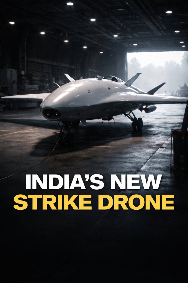 IndianDefenceT's tweet photo. IG Defenceโs โProject KALโ is an indigenous long-range one-way strike drone being developed in India, designed to carry an explosive payload up to about 1,000 km into enemy territory to hit high-value targets and strengthen Indiaโs unmanned warfare capabilities.
#ProjectKAL #India #IndianDefence #DefenceTechnology #StrikeDrone #DroneWarfare #UnmannedSystems #MilitaryTechnology #FutureWarfare #DefenceNews