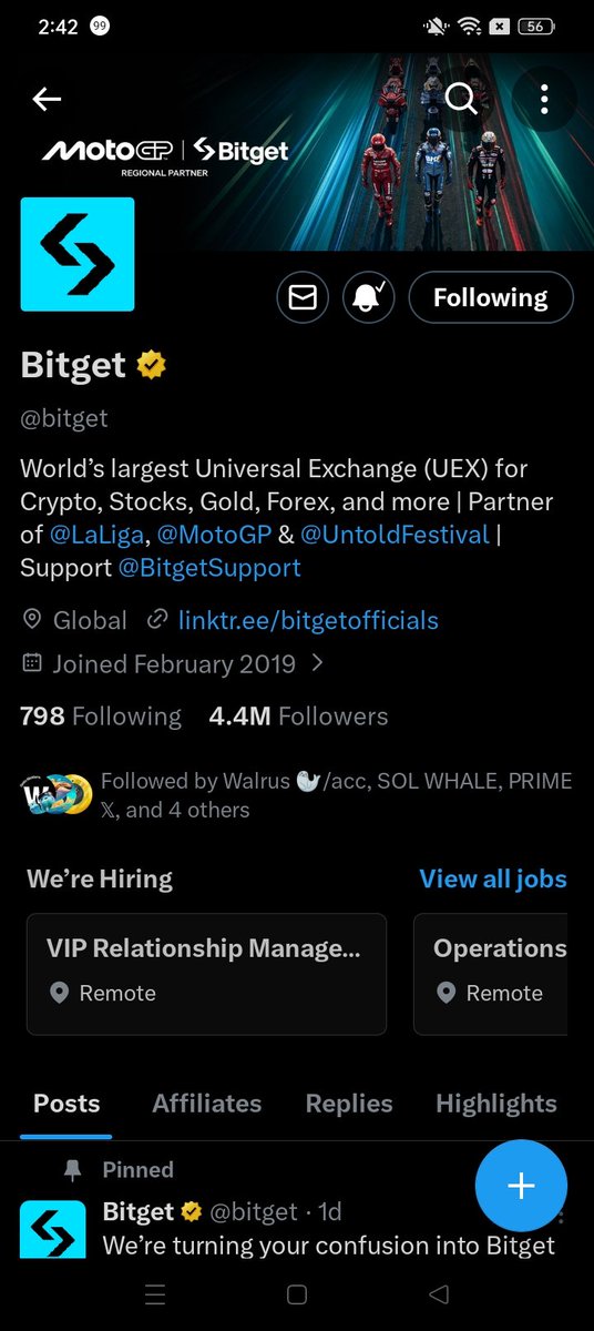 Taurenox's tweet photo. @bitget @assr @SananZubair @binance @bitget https://t.co/jp2MI3dArf