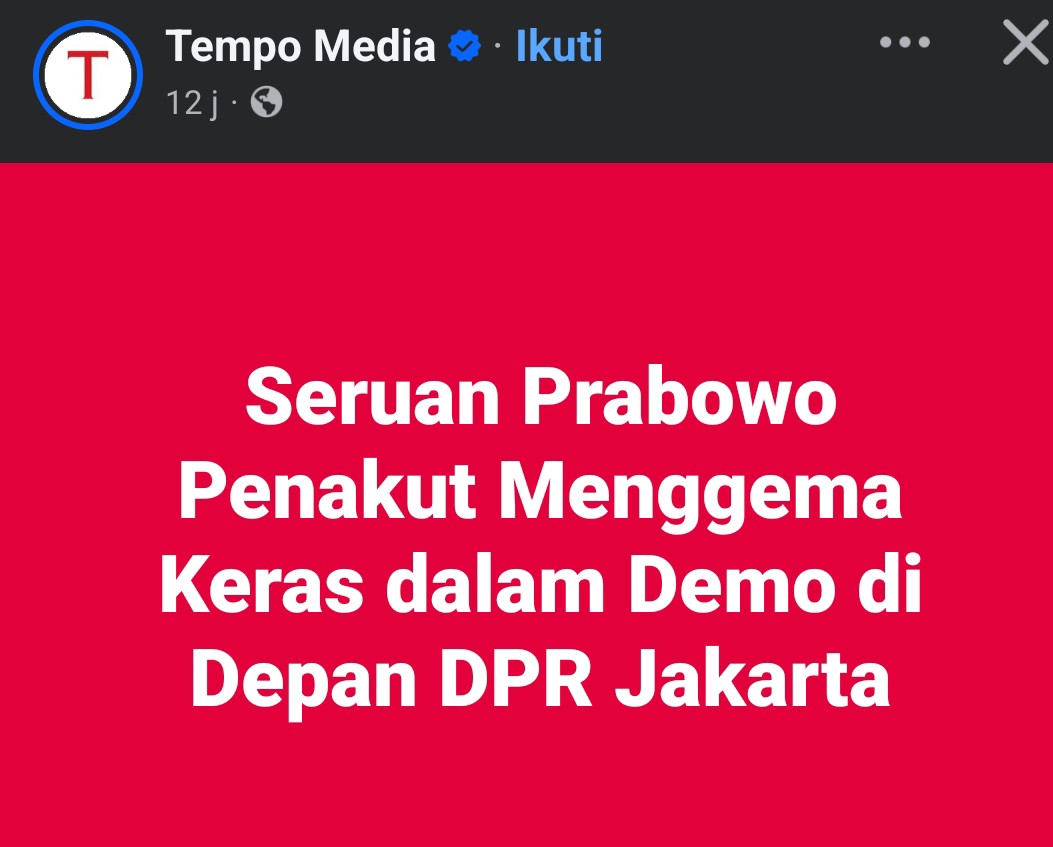 Bebas Aktif atau Bebas Diam?

Seruan dari para demonstran di depan Dewan Perwakilan Rakyat Republik Indonesia yang menyebut Prabowo Subianto “penakut” mungkin terdengar keras. Namun dalam demokrasi, kata-kata keras sering kali lahir dari kegelisahan yang nyata. Bagi sebagian